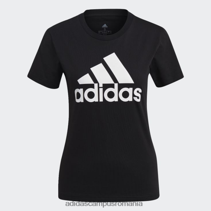 adidas campus romania tricou cu logo elegant essentials alb femei alb negru J266N210360