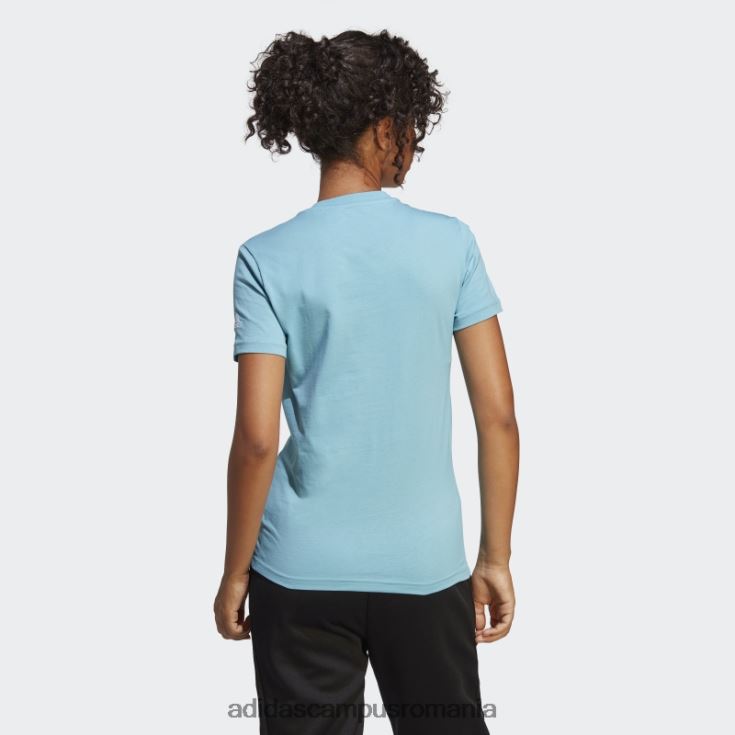 adidas campus romania tricou cu logo subțire essentials albastru adidas femei albastru alb J266N216416