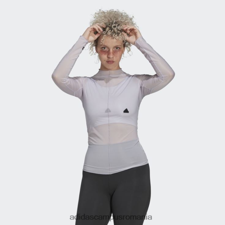 adidas campus romania tricou cu mânecă lungă argintie Dawn femei zori argintii J266N22477