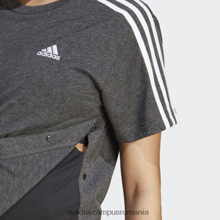adidas campus romania tricou de maternitate (maternitate) negru melange adidas femei negru melange/alb J266N216800