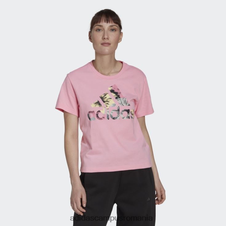 adidas campus romania tricou obișnuit cu imprimeu peste tot roz femei roz/multicolor J266N28957