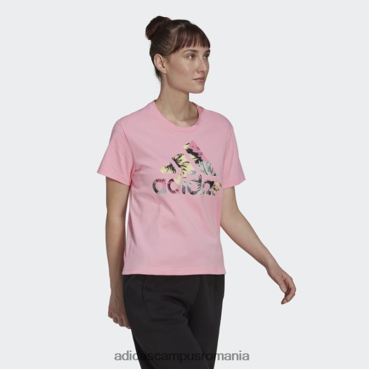 adidas campus romania tricou obișnuit cu imprimeu peste tot roz femei roz/multicolor J266N28957