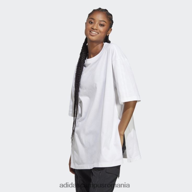 adidas campus romania tricou supradimensionat dance alb femei alb J266N28833