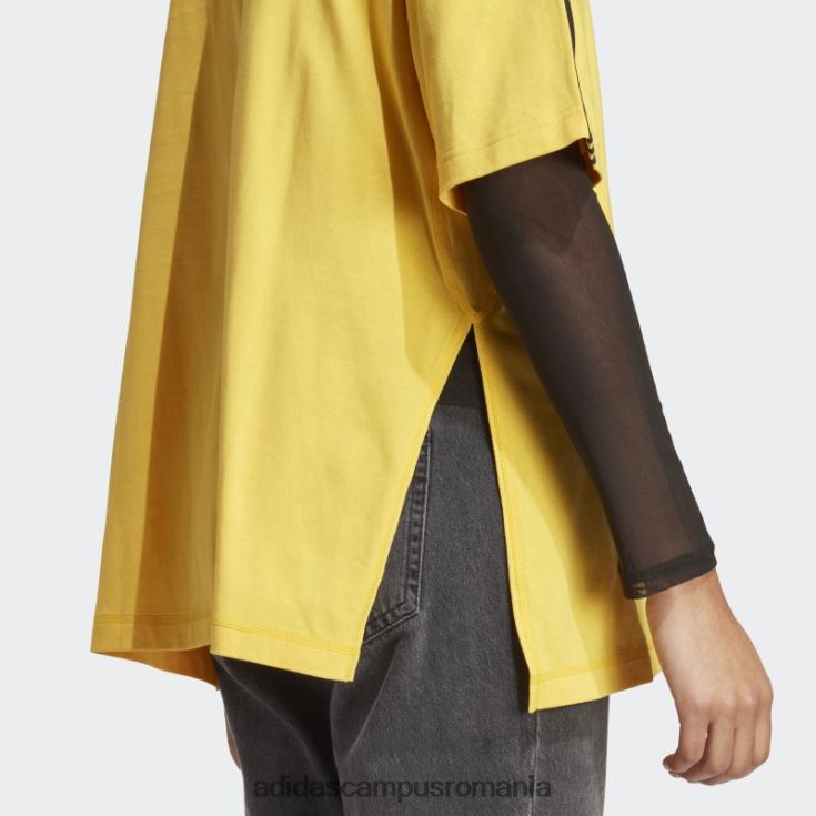 adidas campus romania tricou supradimensionat de dans auriu femei auriu/negru J266N28834