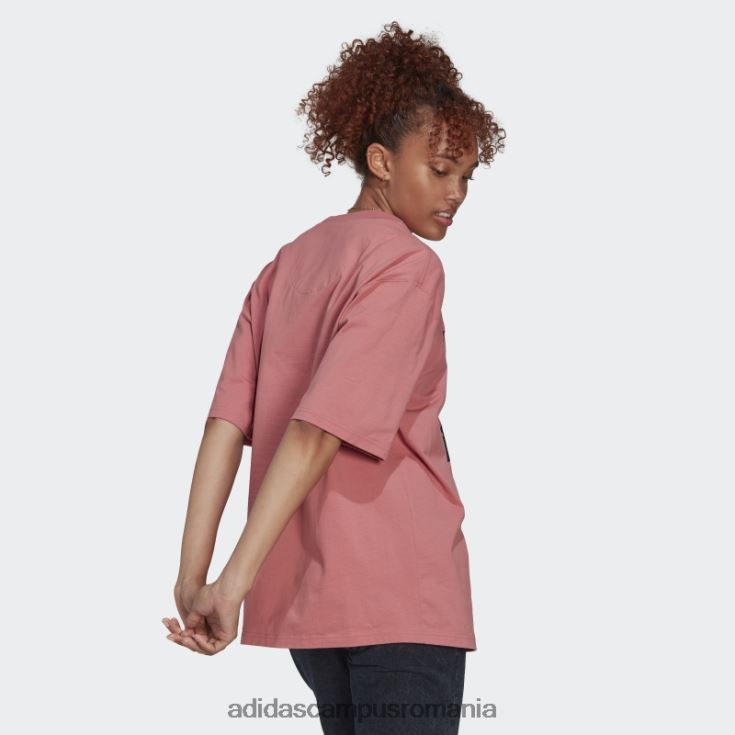 adidas campus romania tricou supradimensionat rosu femei roșu/negru J266N22569