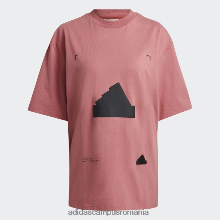 adidas campus romania tricou supradimensionat rosu femei roșu/negru J266N22569