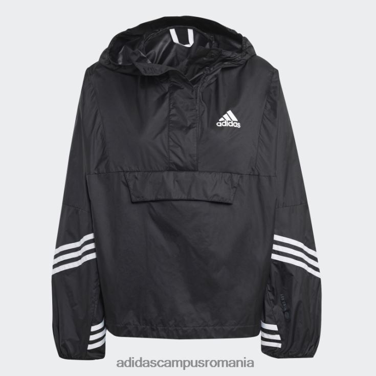 adidas campus romania vânt negru.rdy anorac cu glugă femei negru J266N217434