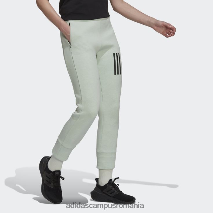 adidas campus romania verde mel mission victory pantaloni slim-fit cu talie inalta moda femei verde mel J266N29303