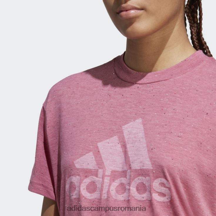 adidas campus romania viitoarele icoane câștigători 3.0 tee fashion pink mel femei roz mel/alb J266N29691