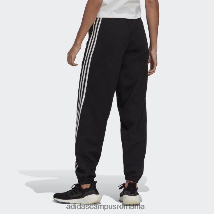 adidas campus romania viitor iconi pantaloni 3 dungi negri femei negru J266N22977