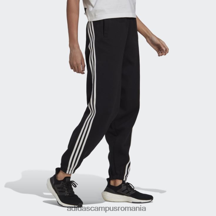adidas campus romania viitor iconi pantaloni 3 dungi negri femei negru J266N22977