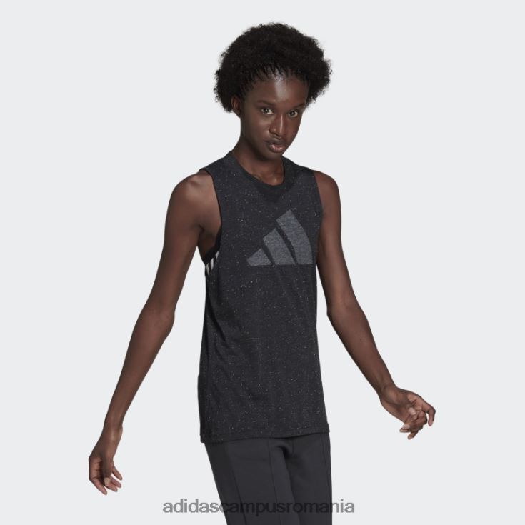 adidas campus romania viitor icons winners 3.0 tank top black melange fashion femei melange negru J266N210392