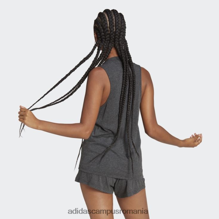 adidas campus romania viitor icons winners 3.0 tank top negru melange femei negru melange/gri J266N28953