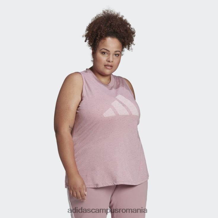 adidas campus romania viitor icons winners 3.0 tank top (plus size) mov mel femei mov mel J266N210513