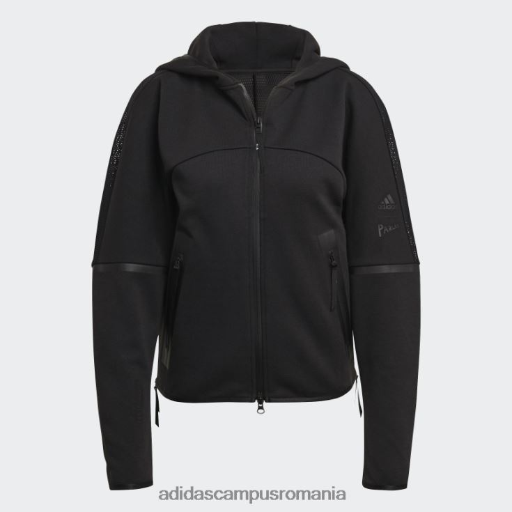 adidas campus romania z.n.e. hanorac parley negru fierbinte femei negru J266N23153