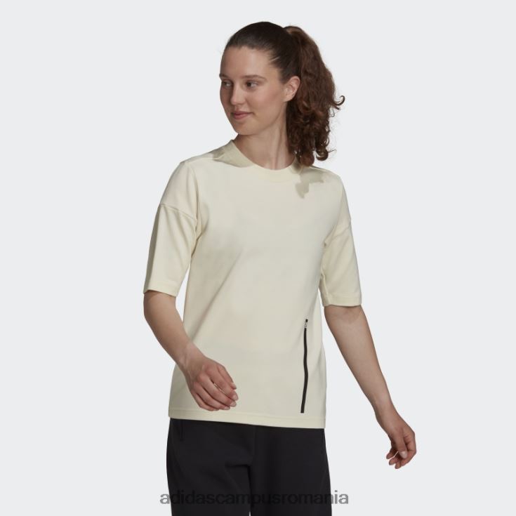adidas campus romania z.n.e. tricou sport alb fierbinte femei alb J266N22890
