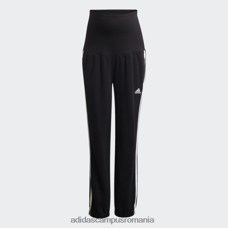 adidas campus romania essentials bumbac pantaloni 3 dungi (maternitate) negru adidas femei alb negru J266N210560