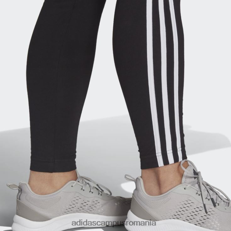adidas campus romania essentials jambiere cu 3 dungi (plus mărime) alb femei alb negru J266N28893