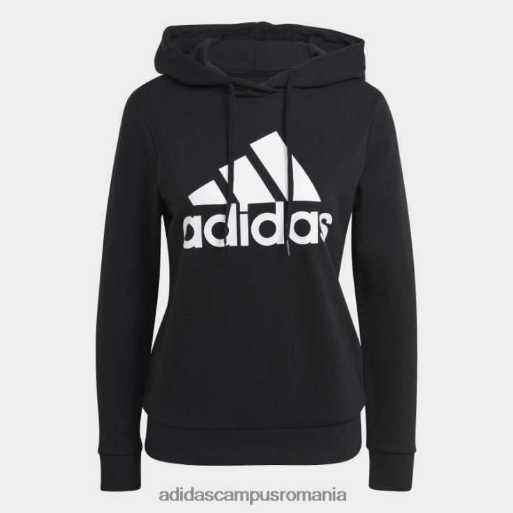 adidas campus romania hanorac cu logo relaxat essentials negru adidas femei alb negru J266N29066