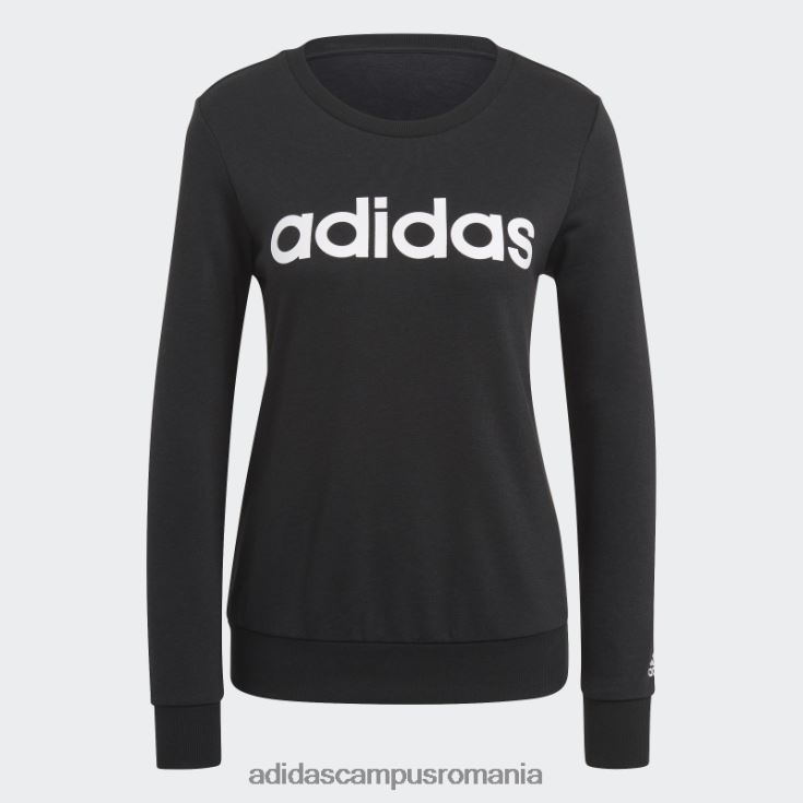 adidas campus romania hanorac negru cu logo essentials femei alb negru J266N29244