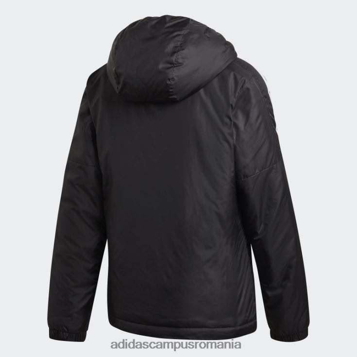adidas campus romania jachetă neagră cu glugă izolată essentials femei negru J266N210018