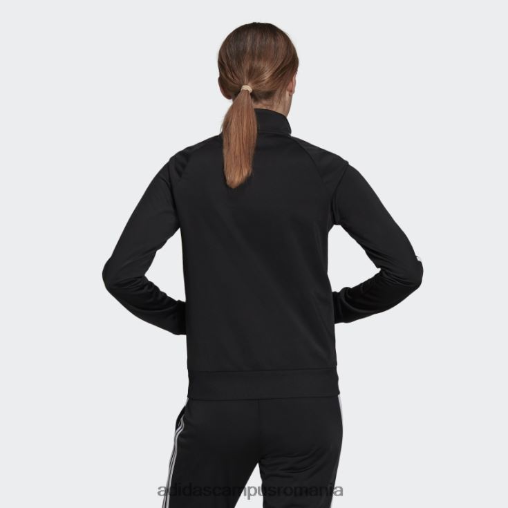 adidas campus romania jachetă neagră pentru încălzire primegreen essentials, subțire, cu 3 dungi femei negru J266N28867