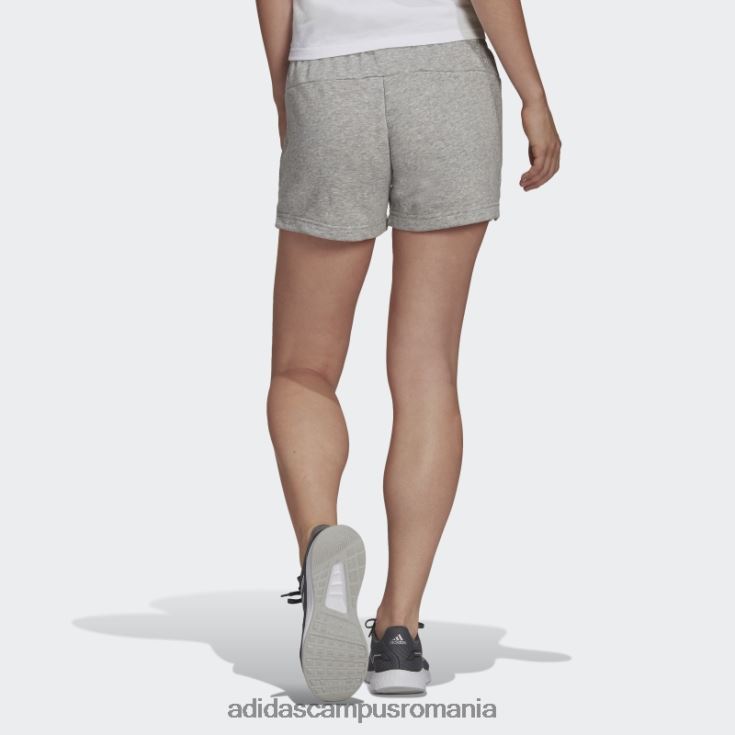 adidas campus romania pantaloni scurți subțiri cu logo essentials gri mediu femei gri mediu/alb J266N28926