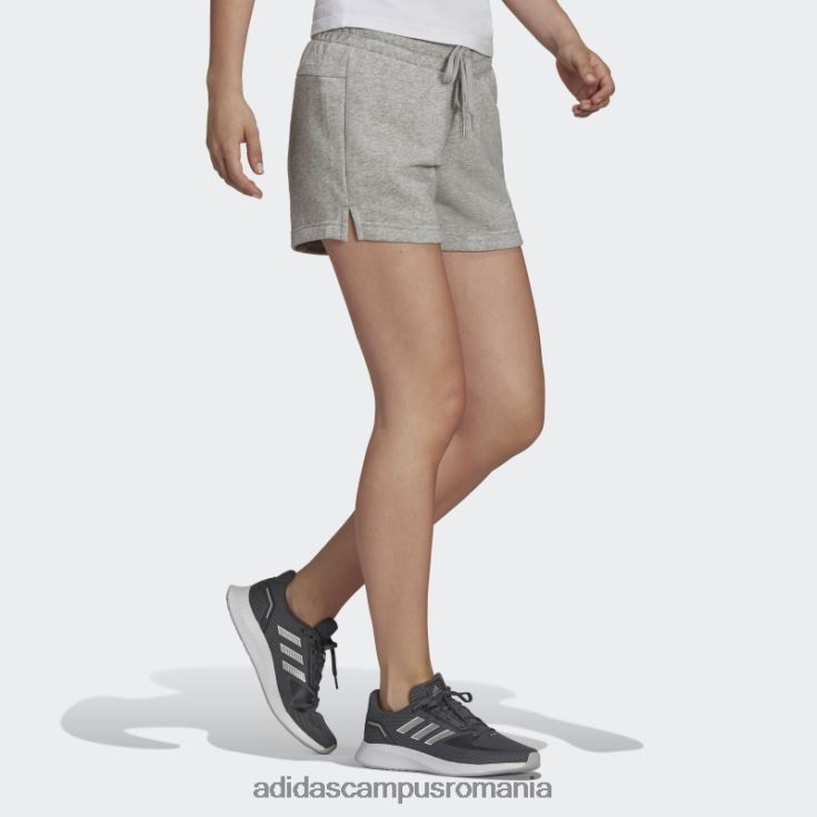 adidas campus romania pantaloni scurți subțiri cu logo essentials gri mediu femei gri mediu/alb J266N28926