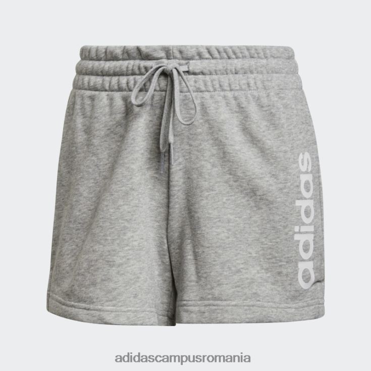 adidas campus romania pantaloni scurți subțiri cu logo essentials gri mediu femei gri mediu/alb J266N28926