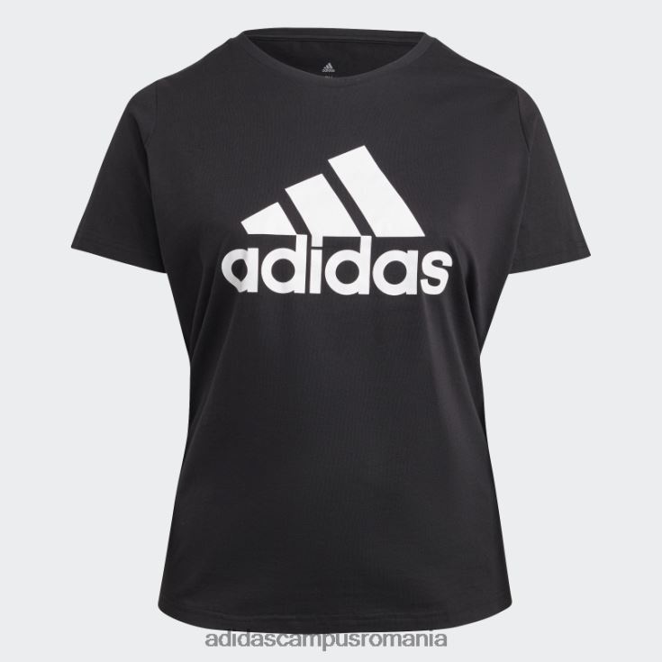adidas campus romania tricou cu logo essentials (mărime plus) alb fashion femei alb negru J266N28897
