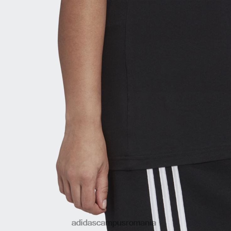 adidas campus romania tricou cu logo essentials (mărime plus) alb fashion femei alb negru J266N28897