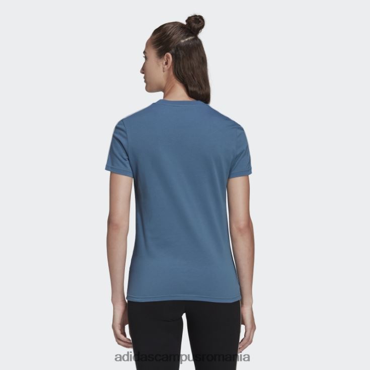 adidas campus romania tricou subțire cu 3 dungi essentials albastru alterat femei albastru/alb alterat J266N210279