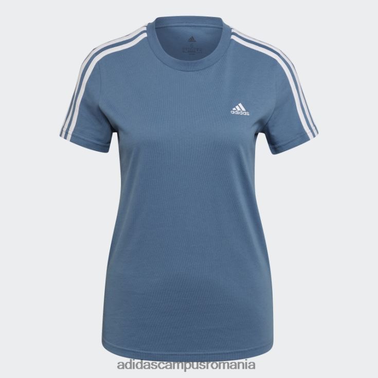 adidas campus romania tricou subțire cu 3 dungi essentials albastru alterat femei albastru/alb alterat J266N210279
