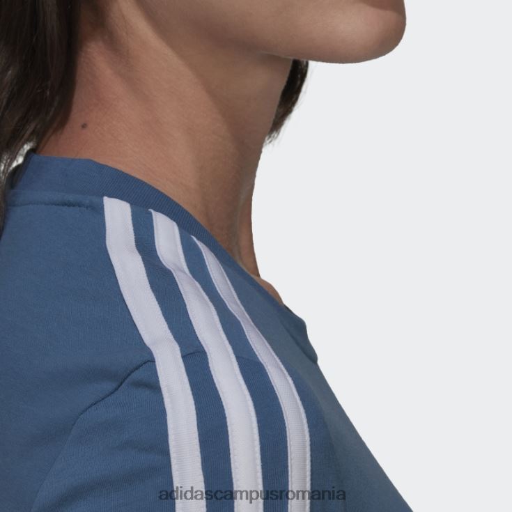 adidas campus romania tricou subțire cu 3 dungi essentials albastru alterat femei albastru/alb alterat J266N210279