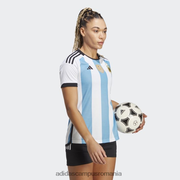 adidas campus romania Argentina 22 câștigători tricou acasă femei alb femei alb/albastru deschis J266N217078