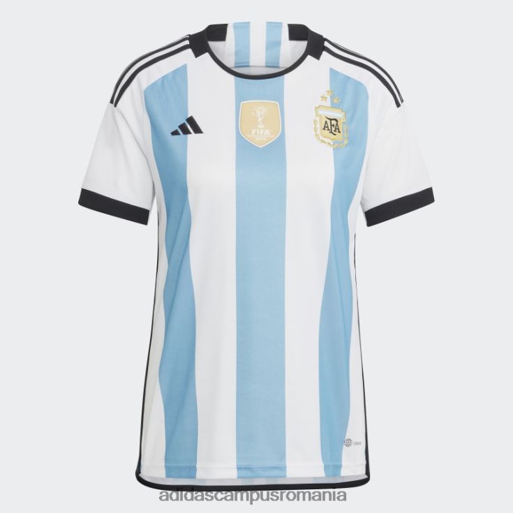 adidas campus romania Argentina 22 câștigători tricou acasă femei alb femei alb/albastru deschis J266N217078