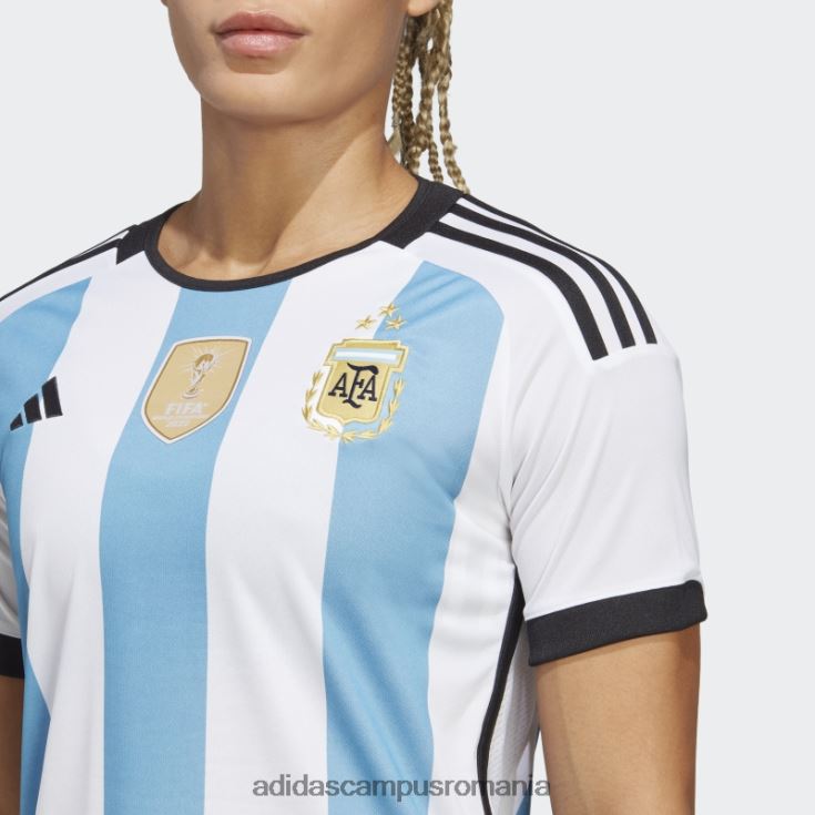 adidas campus romania Argentina 22 câștigători tricou acasă femei alb femei alb/albastru deschis J266N217078
