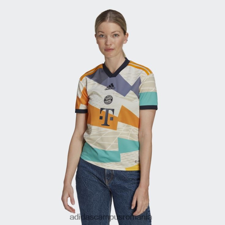 adidas campus romania alb fc bayern 22/23 al patrulea tricou adidas femei alb J266N217283
