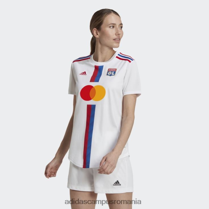 adidas campus romania alb olympique lyonnais 22/23 home tricou moda femei alb J266N217325