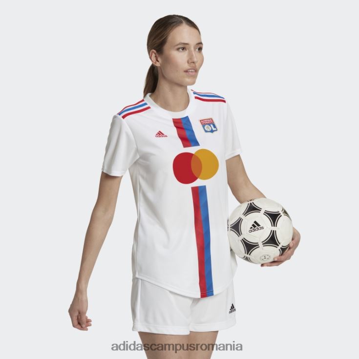 adidas campus romania alb olympique lyonnais 22/23 home tricou moda femei alb J266N217325