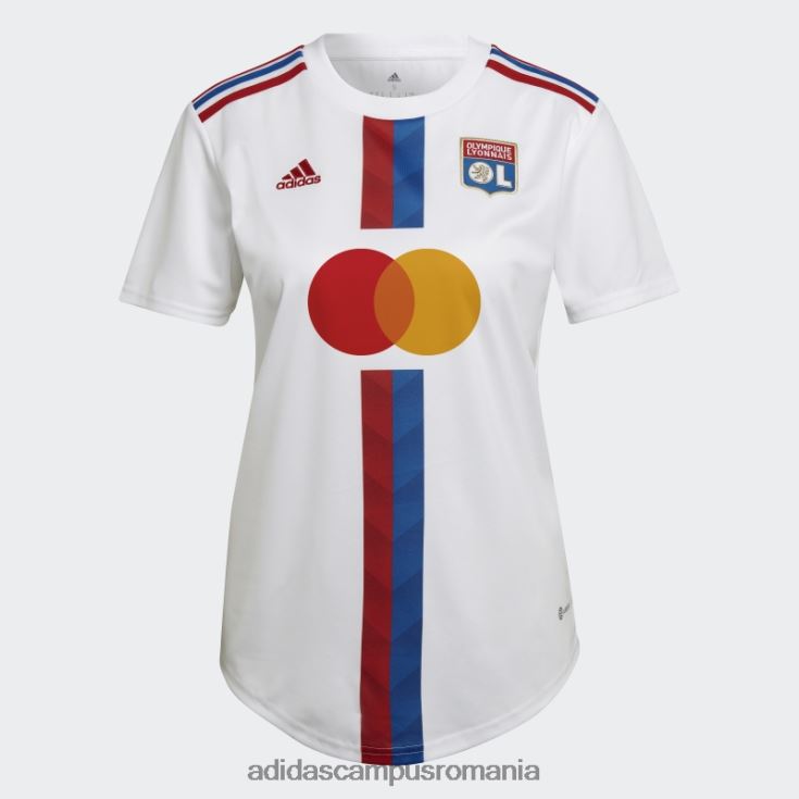 adidas campus romania alb olympique lyonnais 22/23 home tricou moda femei alb J266N217325