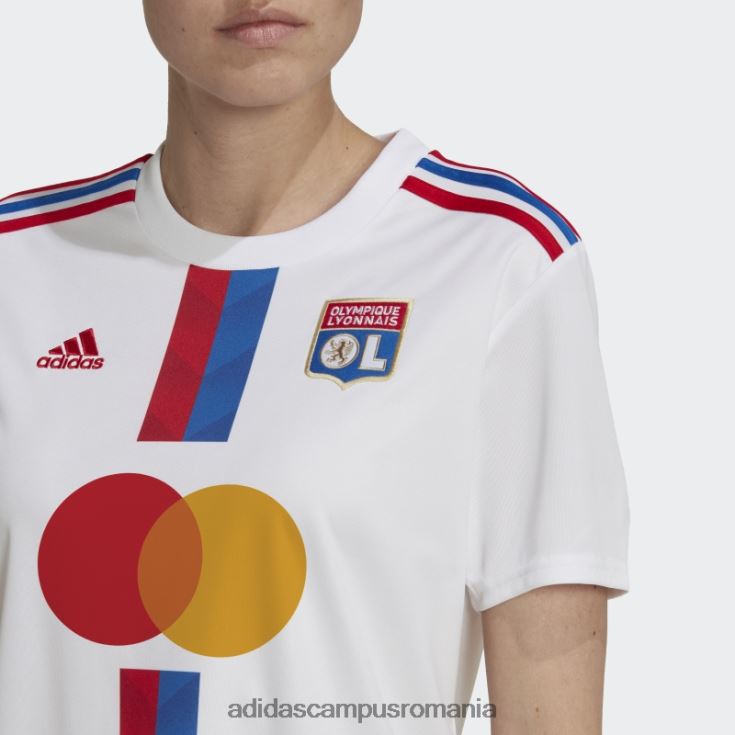adidas campus romania alb olympique lyonnais 22/23 home tricou moda femei alb J266N217325