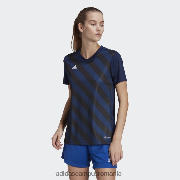 adidas campus romania entrada 22 tricou grafic negru fashion femei bleumarin/negru J266N217496