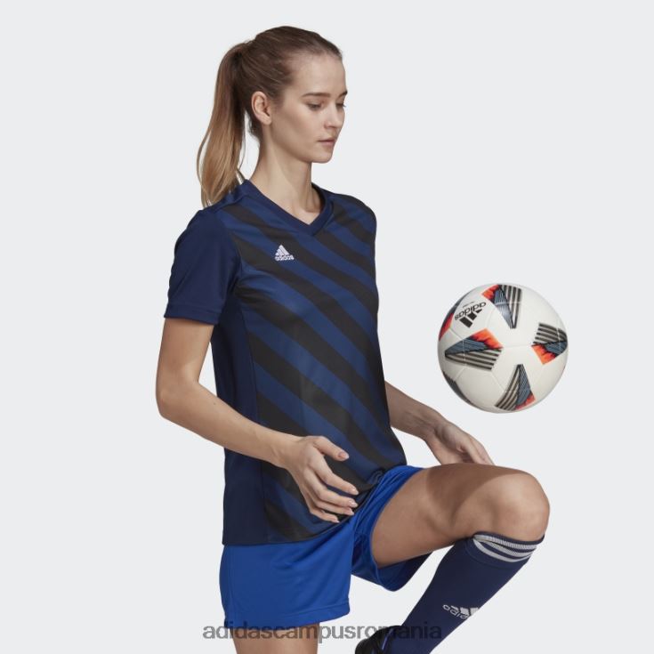 adidas campus romania entrada 22 tricou grafic negru fashion femei bleumarin/negru J266N217496