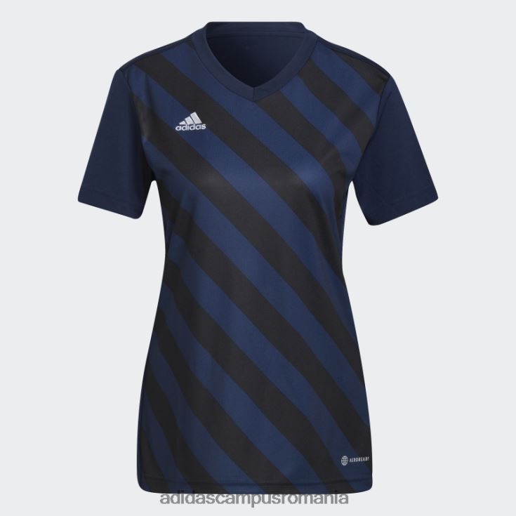 adidas campus romania entrada 22 tricou grafic negru fashion femei bleumarin/negru J266N217496