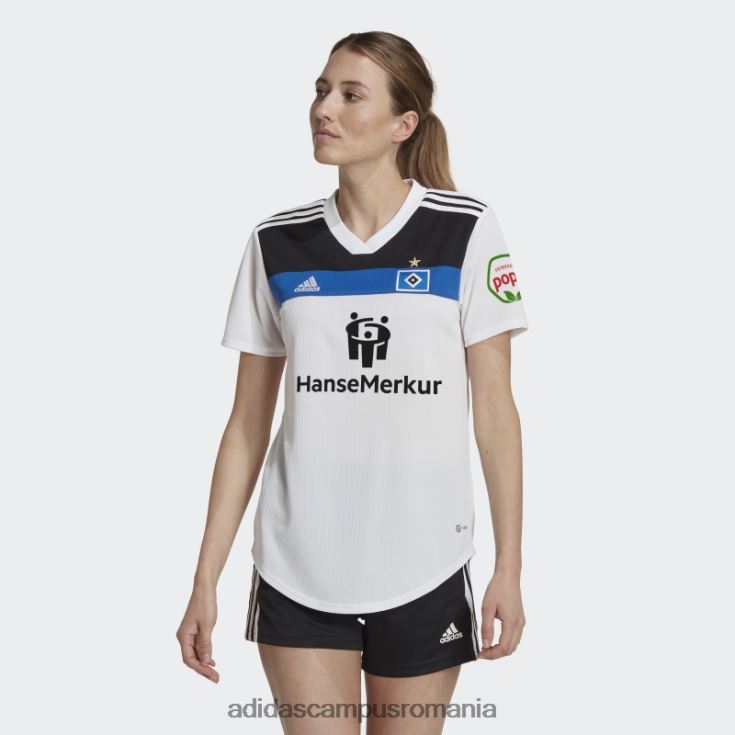 adidas campus romania hamburger sv 22/23 tricou home alb adidas femei alb J266N217112