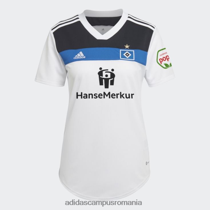 adidas campus romania hamburger sv 22/23 tricou home alb adidas femei alb J266N217112