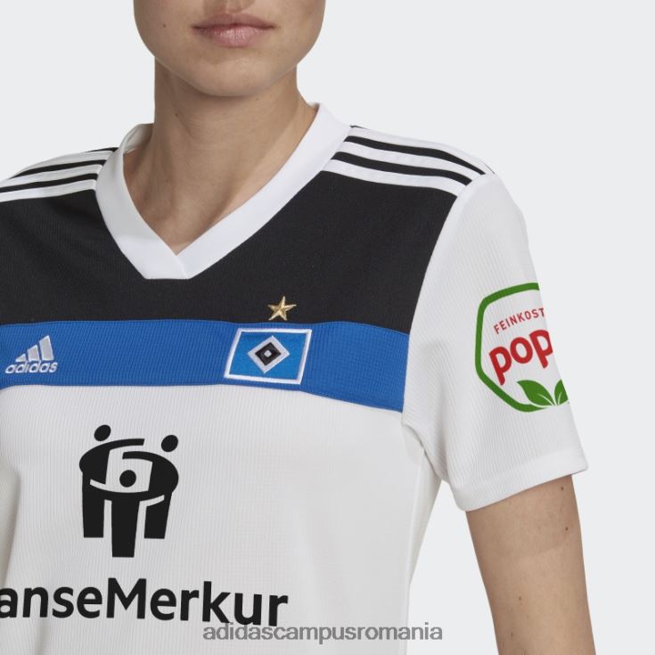adidas campus romania hamburger sv 22/23 tricou home alb adidas femei alb J266N217112