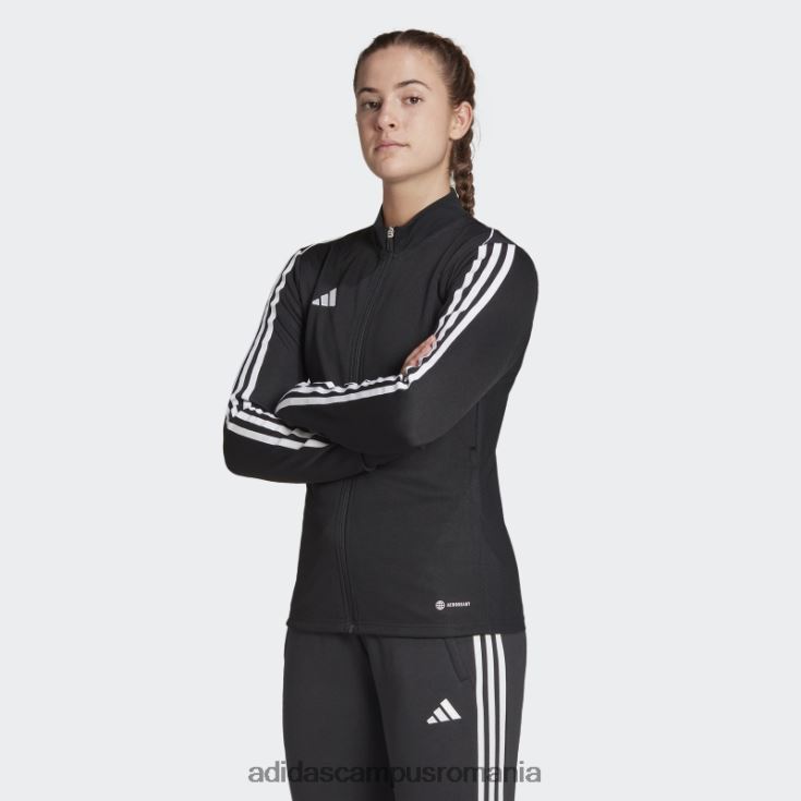 adidas campus romania jachetă neagră de antrenament league tiro 23 femei negru J266N29269