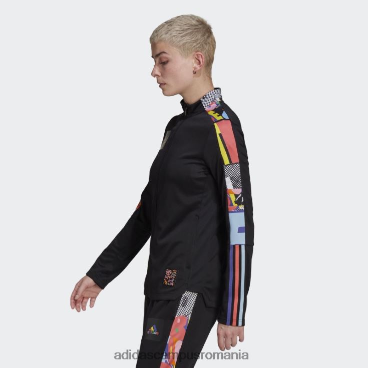 adidas campus romania jachetă neagră tiro pride femei negru/multicolor J266N210505